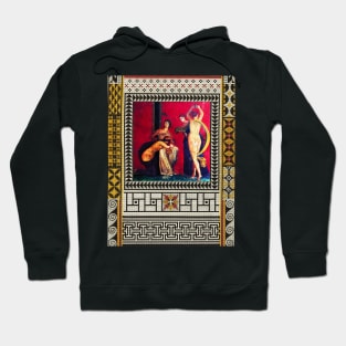 POMPEII VILLA OF MYSTERIES ,DANCING MAENAD ,ANTIQUE ROMAN PAINTINGS AND MOSAICS PATCHWORK Hoodie